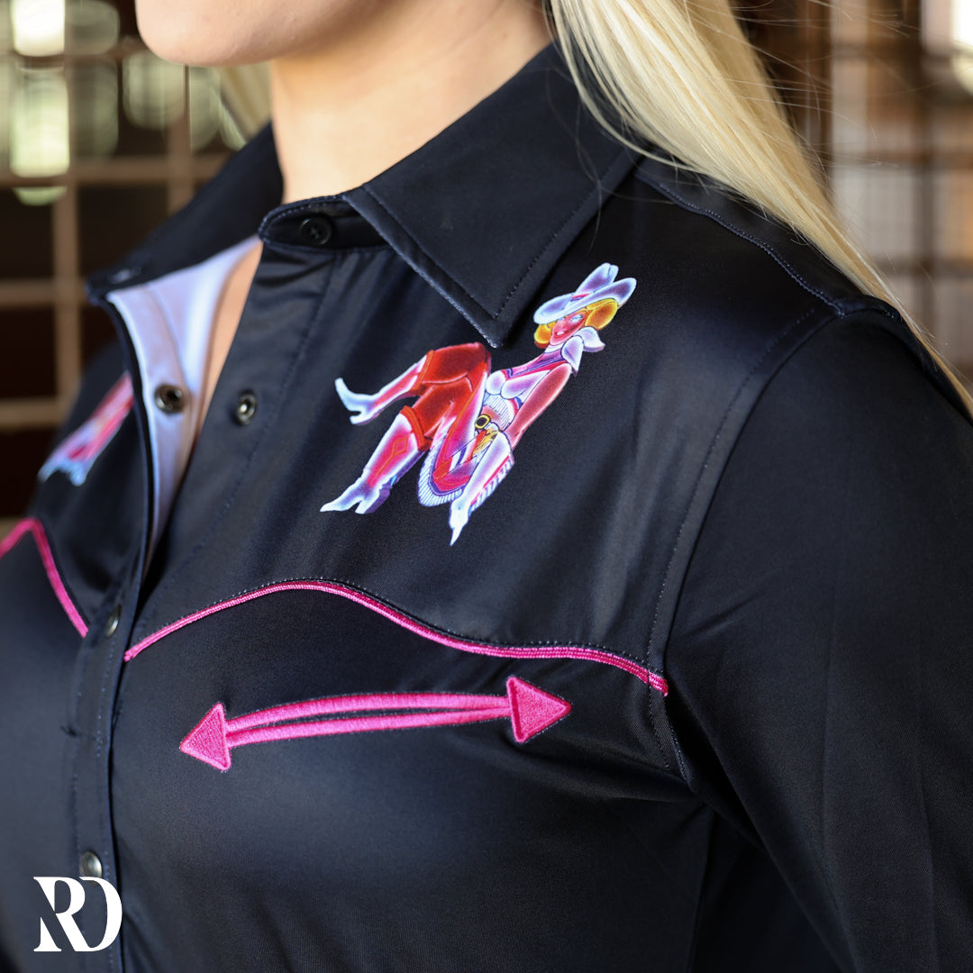 VEGAS VICKY PERFORMANCE RODEO SHIRT