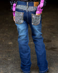 *YOUTH* SPACE COWBOY BOOTCUT DENIM JEANS