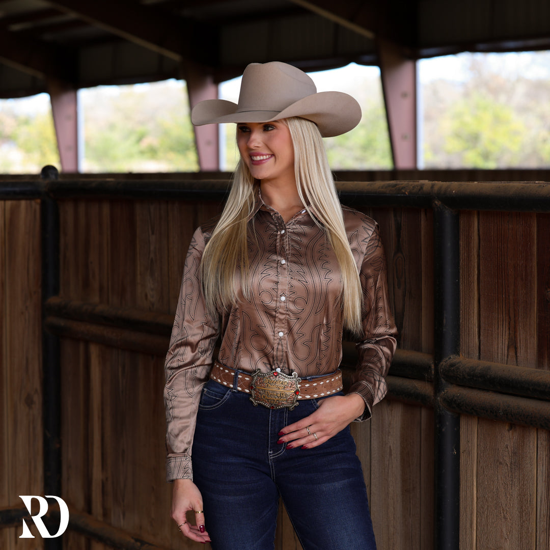 BOOTSTITCH SATIN PERFORMANCE RODEO SHIRT