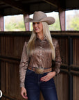 BOOTSTITCH SATIN PERFORMANCE RODEO SHIRT