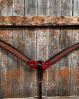 Foxtail Ruby - Champagne Browband/One Ear Headstall & Breastcollar Tack Set 