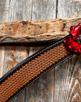 Foxtail Ruby - Champagne Browband/One Ear Headstall & Breastcollar Tack Set 