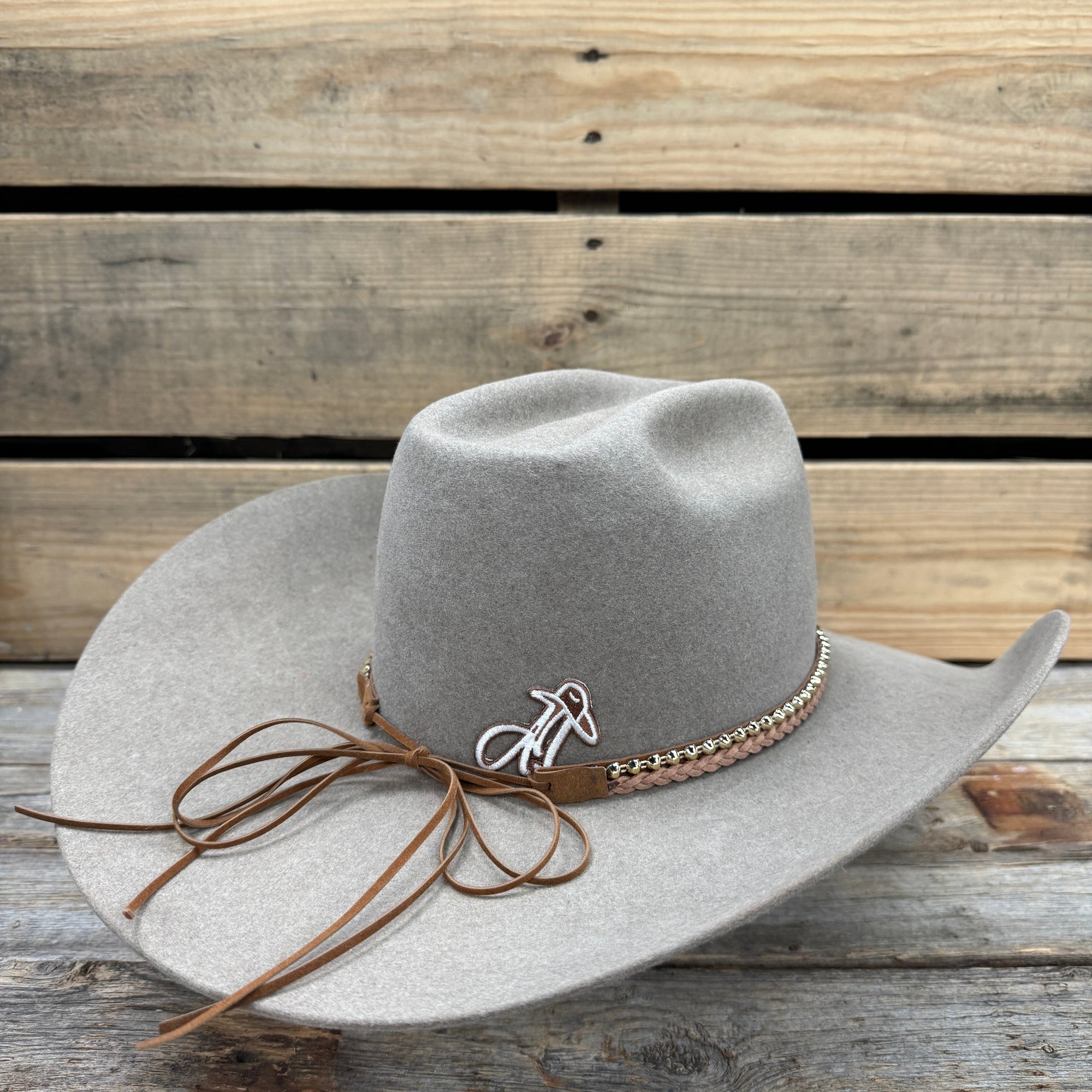 Braided Suede Leather Hat Band 