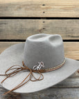 Braided Suede Leather Hat Band 
