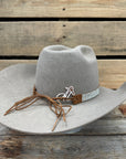 Rhinestone Suede Leather Hat Band 