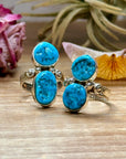 Kingman Turquoise Sterling Silver Ring – Size 7 & 8