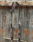 Classic Antique Silver Browband/One Ear Tack Set  