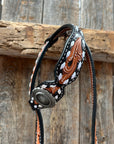 Classic Antique Silver Browband/One Ear Tack Set  