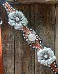 Classic Style Buckstitch Browband/One Ear Headstall & Breastcollar Tack Set BBBC406