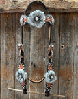 Classic Style Buckstitch Browband/One Ear Headstall & Breastcollar Tack Set BBBC406