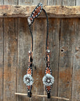 Classic Style Buckstitch Browband/One Ear Headstall & Breastcollar Tack Set BBBC406