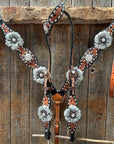 Classic Style Buckstitch Browband/One Ear Headstall & Breastcollar Tack Set BBBC406