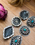 Sterling Silver Kingman Turquoise Dangle Earrings – Native Made by Rita Lee