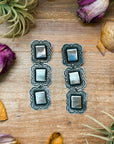 Sterling Silver Dangle Earrings – Native Made by L. Tahe