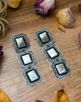 Sterling Silver Dangle Earrings – Native Made by L. Tahe