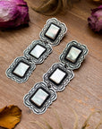 Sterling Silver Dangle Earrings – Native Made by L. Tahe