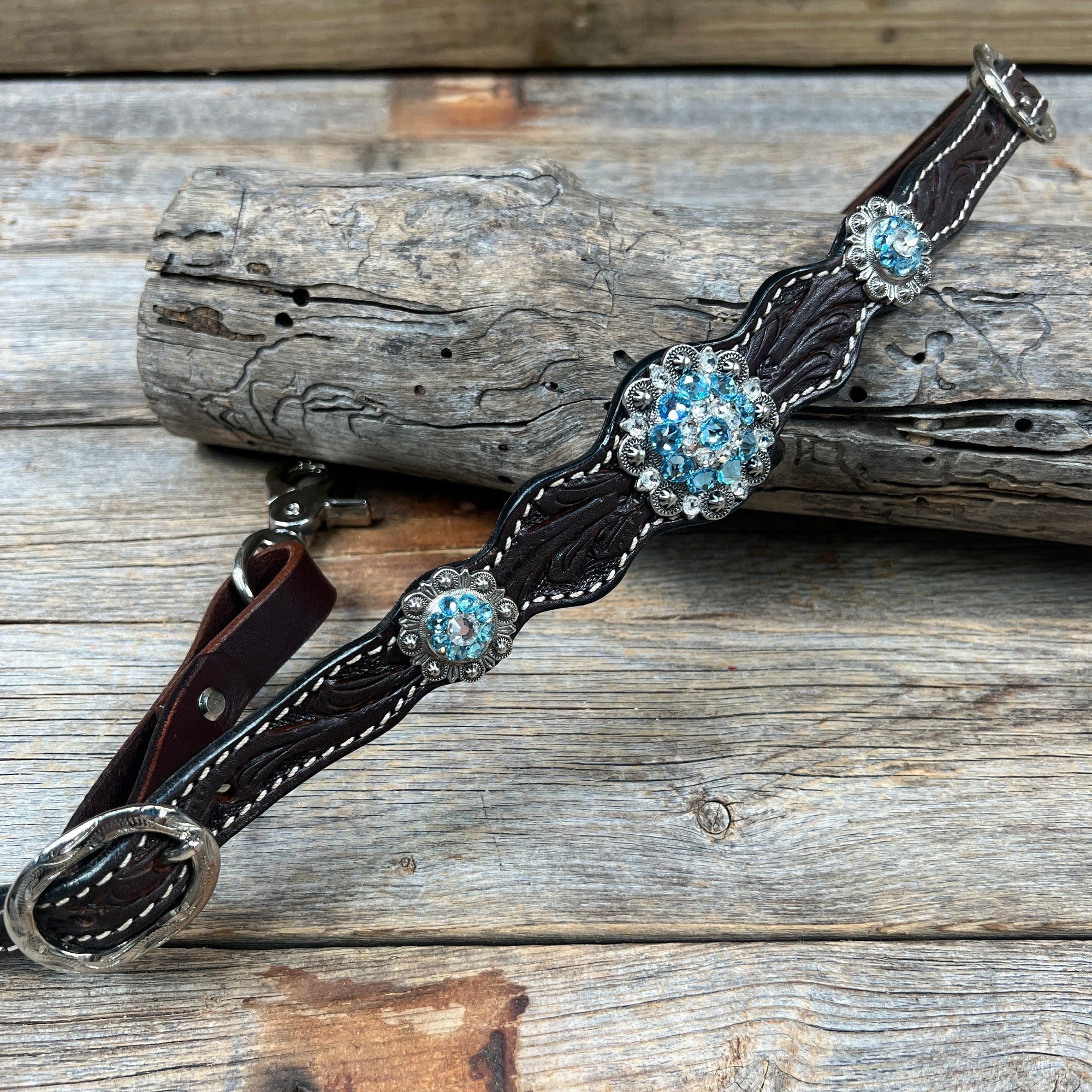 Dark Floral Wither Strap 