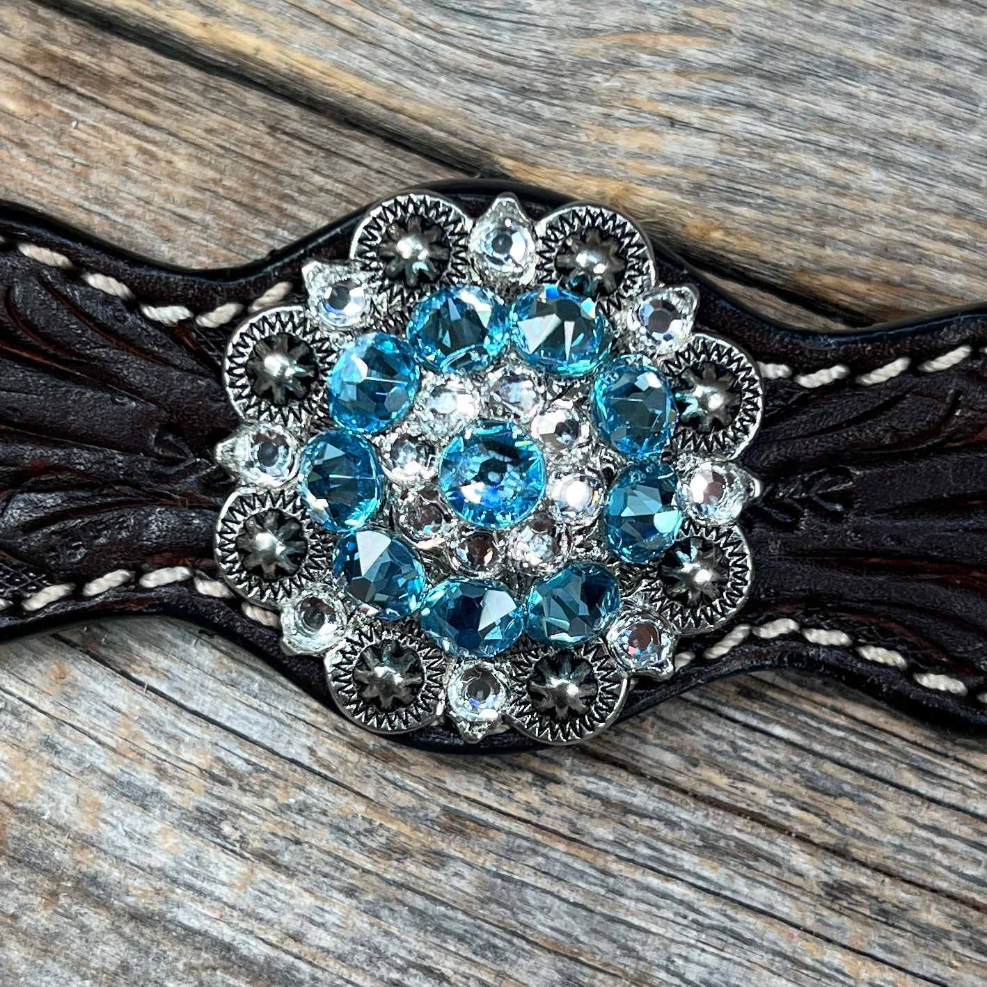 Dark Floral Wither Strap 