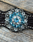 Dark Floral Wither Strap 