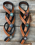 Crystal Light Oil Rustic Tie Down Keepers