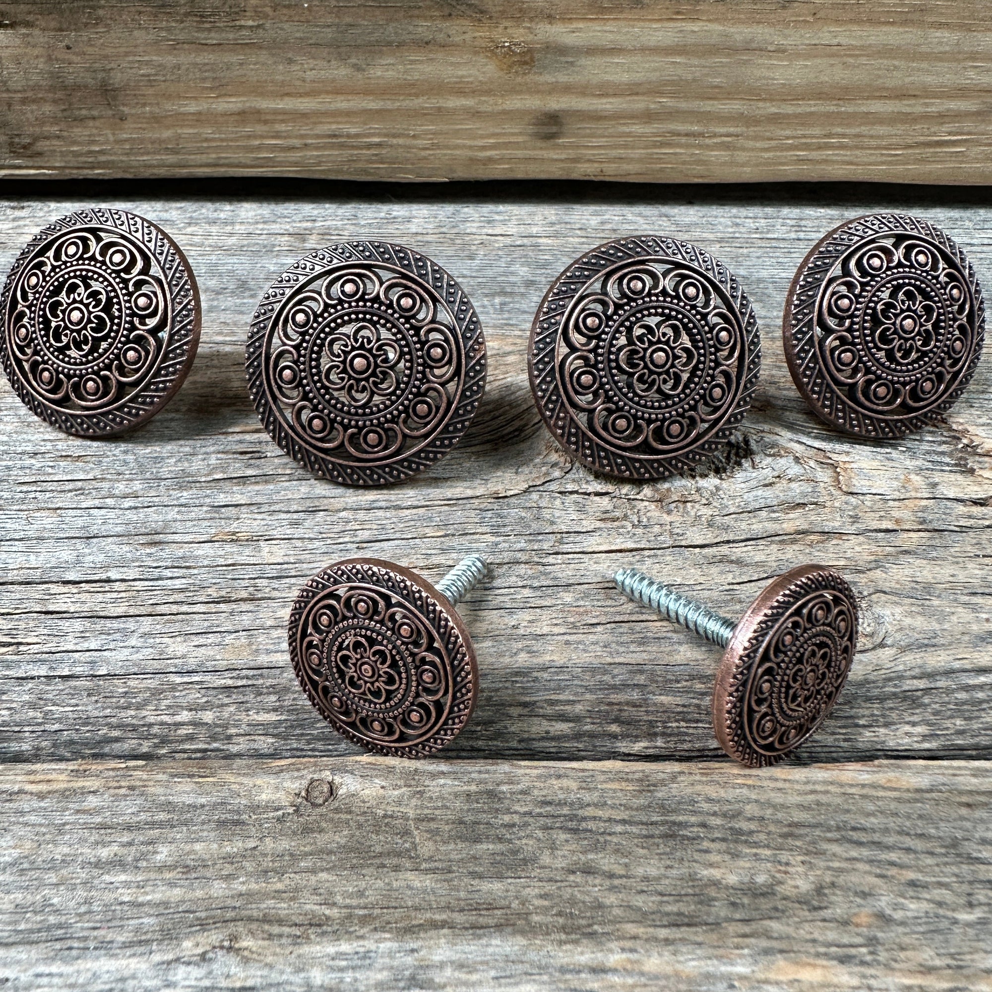 Copper Intricate Engraved Saddle Set SSW224