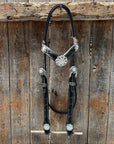 Black Oil V Brow Clear Browband & Breastcollar Tack Set 