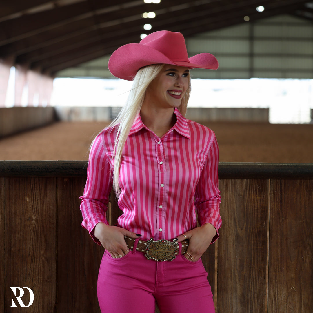 VALENTINE SATIN PERFORMANCE RODEO SHIRT