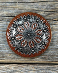 Rust Filigree and Dots Concho 1.5" W233L