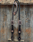 Copper Dot Honeycomb Western Browband / One Ear Tack Set 