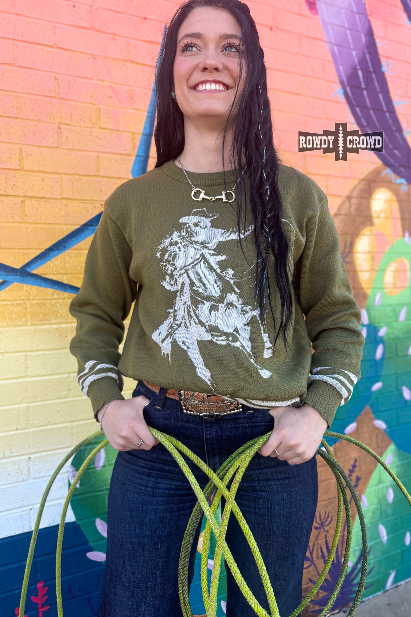 OLIVE Wild &amp; Western Sweater