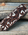 Bronc Noseband With Rust Western Conchos