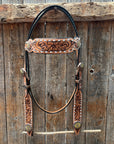 Silver Buckstitch and Yellow Daisy Browband/One Ear and Breastcollar Tack Set 