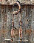 Silver Buckstitch and Yellow Daisy Browband/One Ear and Breastcollar Tack Set 