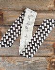 Black and White Western Skinny Mini Wild Rag Scarf / Cowgirl Necktie  