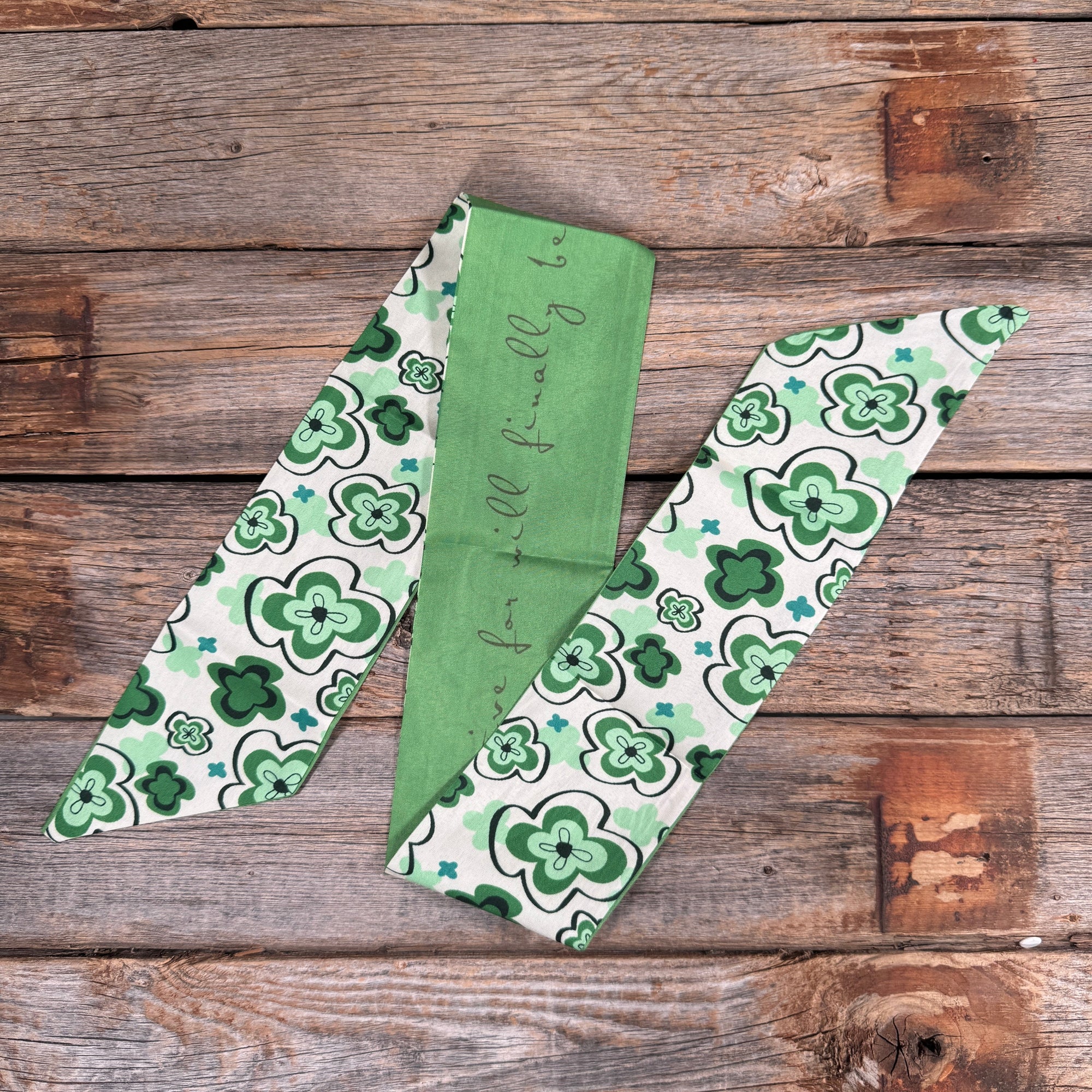 Green Western Skinny Mini Wild Rag Scarf / Cowgirl Necktie  