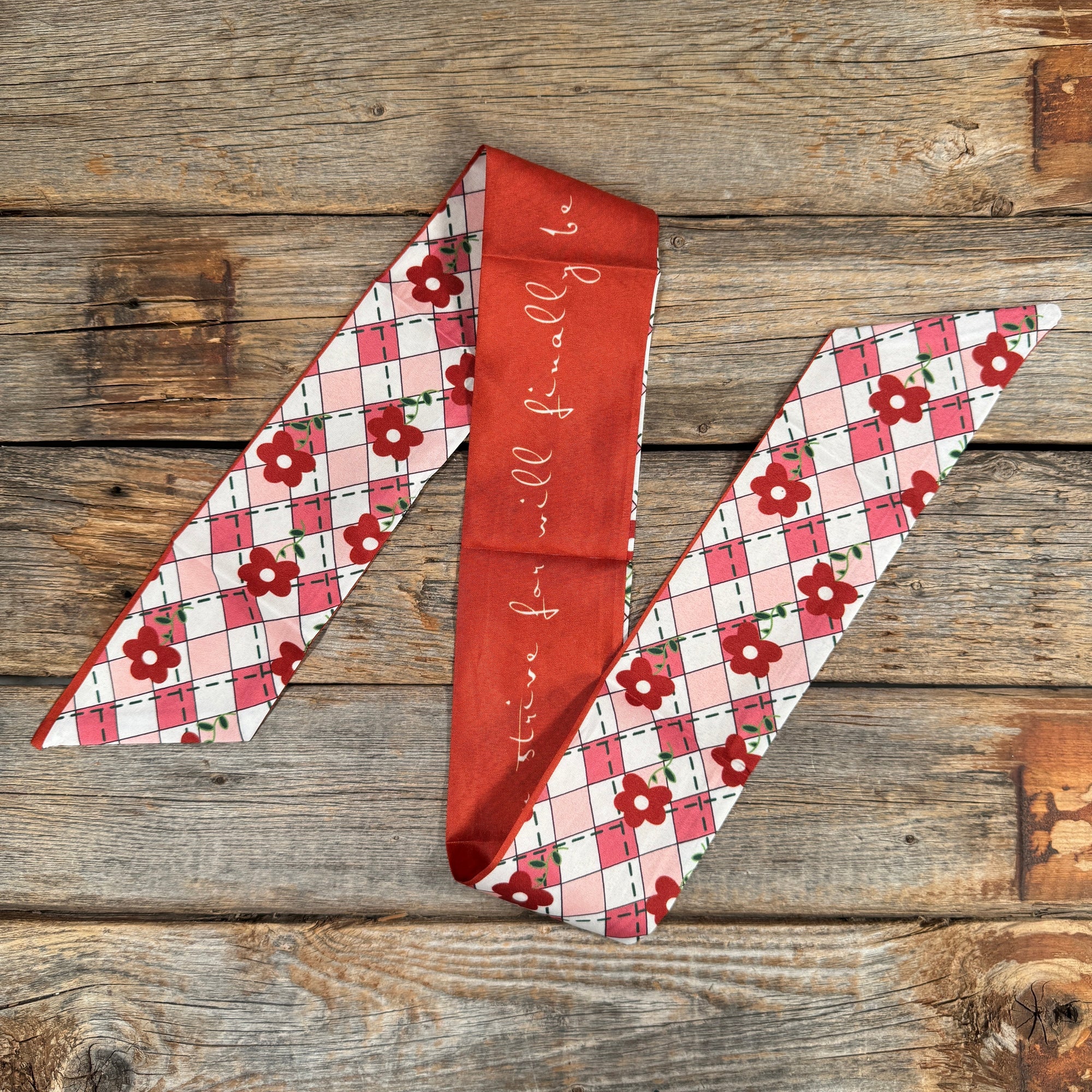 Red Western Skinny Mini Wild Rag Scarf / Cowgirl Necktie  