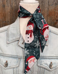 Green Holiday Western Skinny Mini Wild Rag Scarf / Cowgirl Necktie  