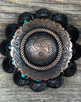 Copper Round Western Concho W101