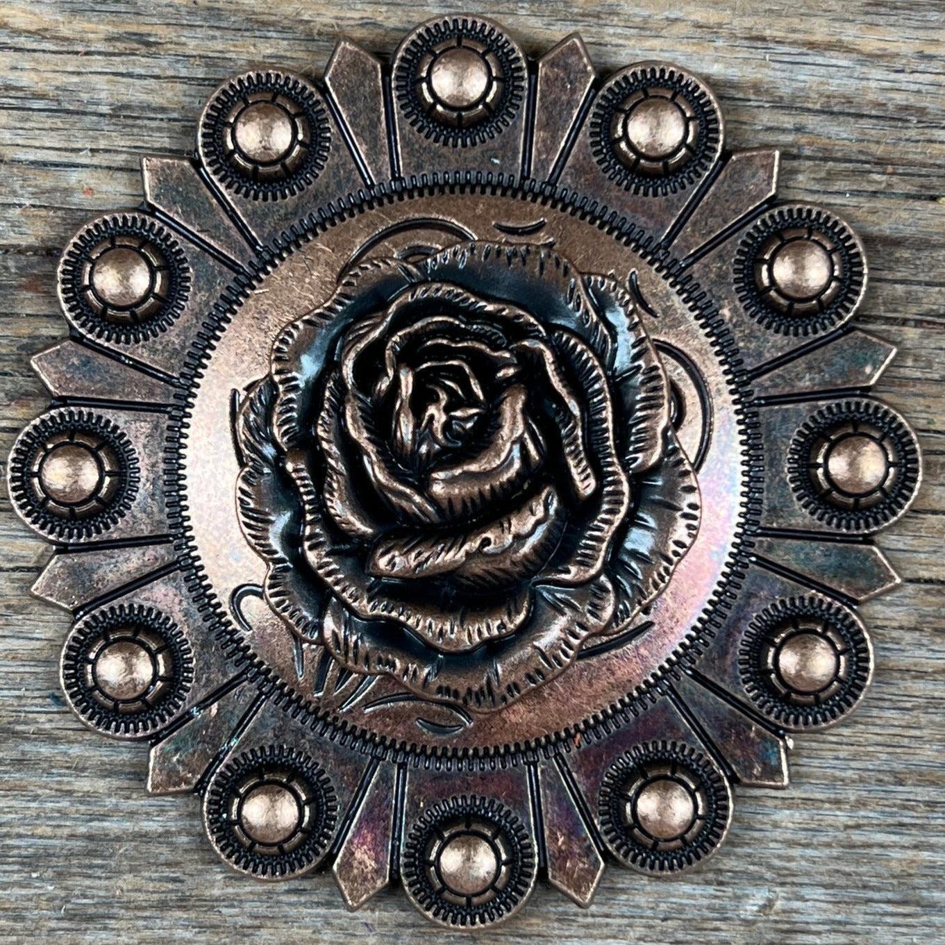 Copper Rose Western Concho W107