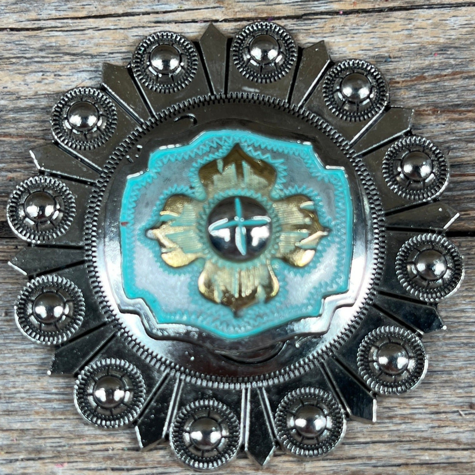 A Touch of Turquoise Western Concho W109