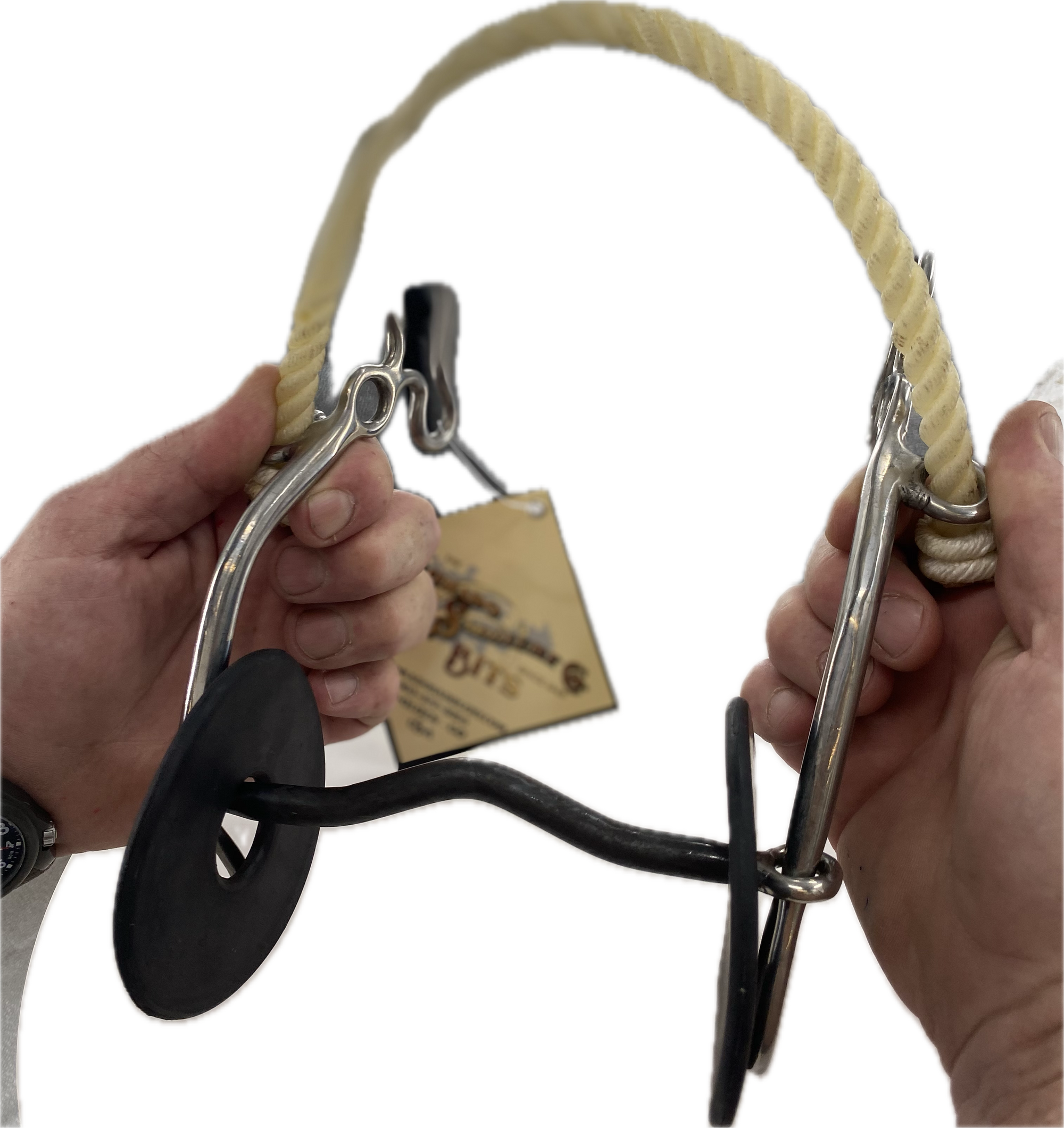 3 Piece Twisted Wire Dog Bone with Rope Band