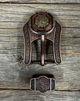 Copper & Gold Flower Western Concho W192