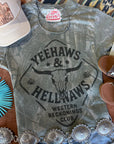 Yeehaws And Hellnaws RealTree Camo Graphic Tee