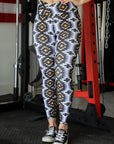DEL RIO FULL PRINT CROSSOVER LEGGINGS