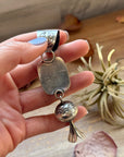 Sterling Silver Blue Dream Turquoise Blossom Pendant –  Handmade by Artist Jason Ogg