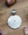 Sterling Silver Kingman Turquoise & Buffalo Nickel Cluster Pendant – Artist Shay Pfeiffer