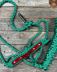 Green Mule Tape Rose Halter