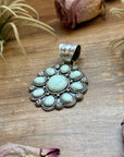 Sterling Silver Paloma Variscite Cluster Pendant – Handmade by Artist Shay Pfeiffer