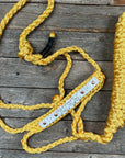 Yellow Mule Tape Rose Halter