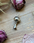 Sterling Silver Fancy Sun Ray Blossom Pendant – Hand Milled by Jason Ogg